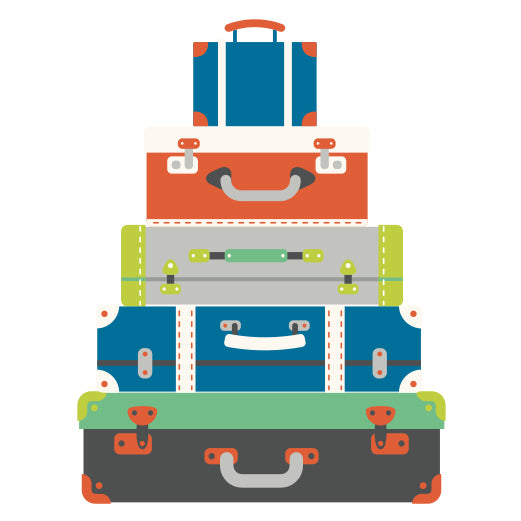 Luggage Stack | Print & Cut File