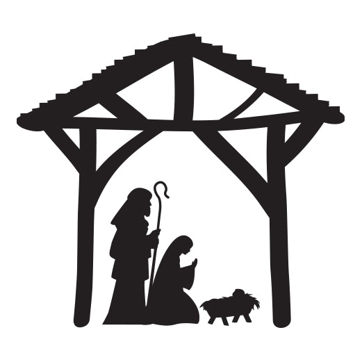 nativity silhouette