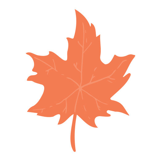 Orange Maple Leaf | Print & Cut File