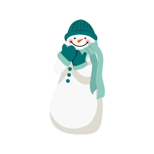 Shy Snowman | Print & Cut File