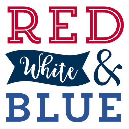 4th of July Red, White, & Blue | Print & Cut File