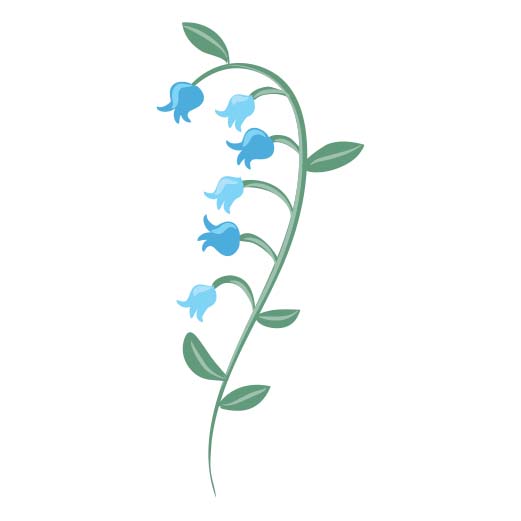 Blue Bell Flowers | Print & Cut File
