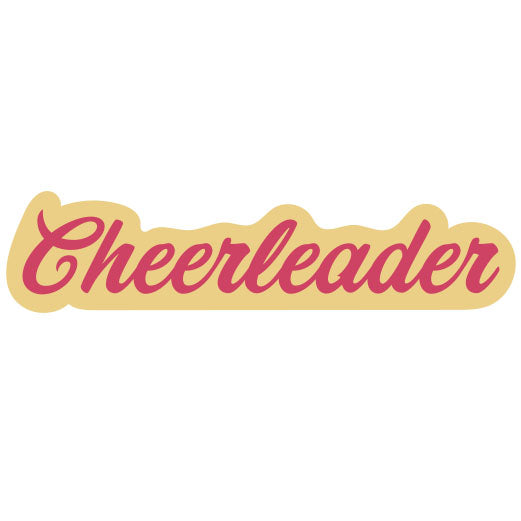 Cheerleader Word | Print & Cut File