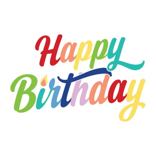 Colorful Happy Birthday | Print & Cut File – CraftSmithco