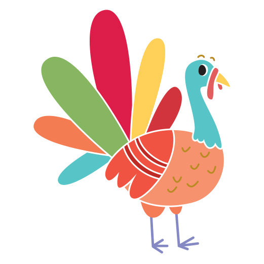 Colorful Turkey | Print & Cut File