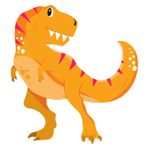 Dinosaur T-Rex Orange | Print & Cut File
