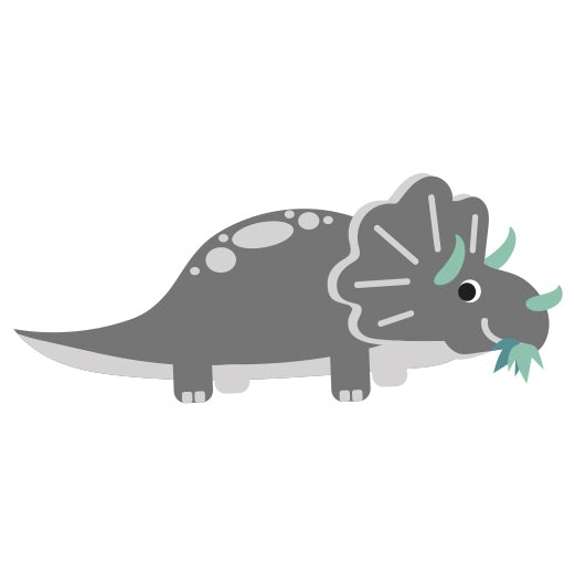 Dinosaur Triceratops Gray | Print & Cut File