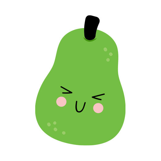 Excited Pear | Print & Cut File