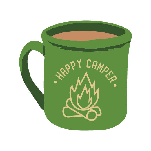 Happy Camper Mug | Print & Cut File