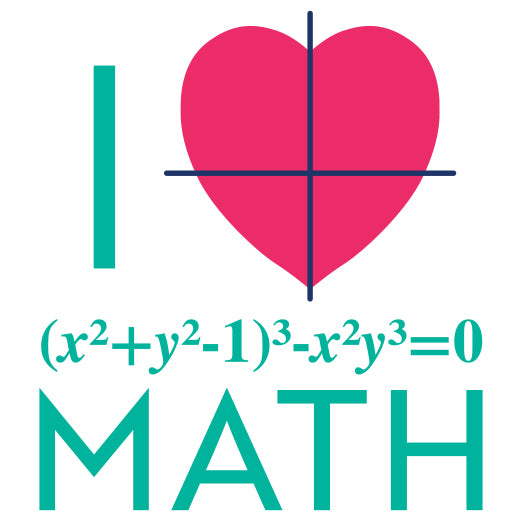 I Love Math | Print & Cut File – CraftSmithco