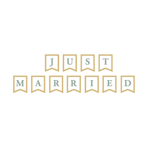 Just Married Banner Cut File Craftsmithco 4194