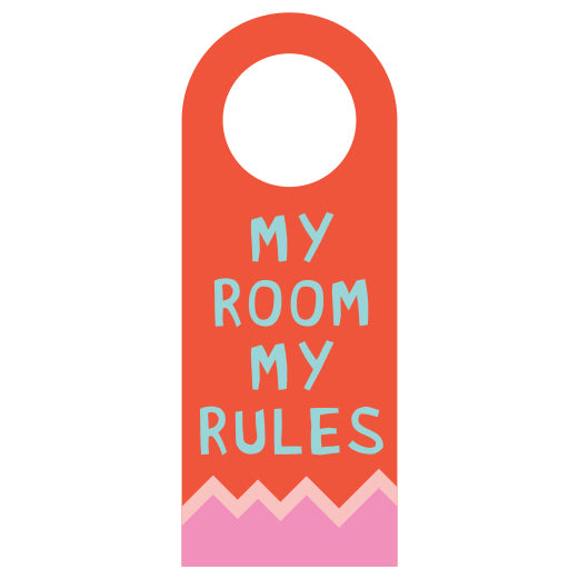 My Room My Rules Door Hanger | Print & Cut File
