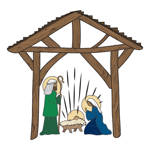 Nativity Scene | Print & Cut File