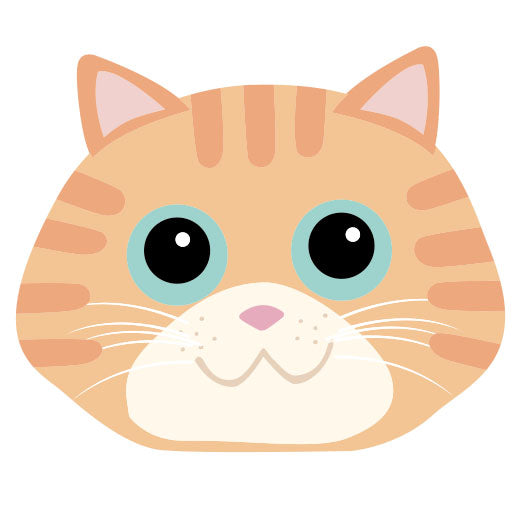 Orange Cat Face | Print & Cut File – CraftSmithco Orange cat face | print & cut file – craftsmithco