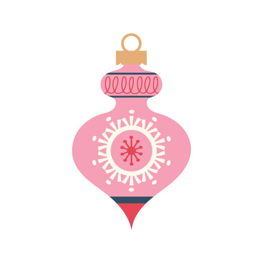 Pink Curve Ornament | Print & Cut File