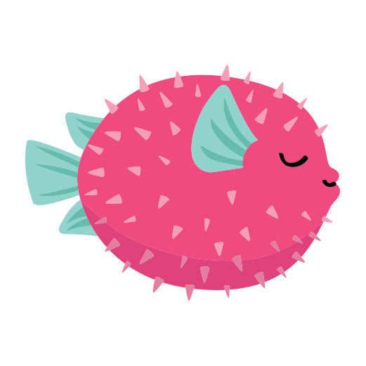 Pink Pufferfish | Print & Cut File