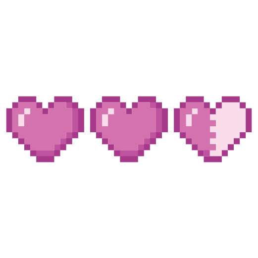 Pixel Hearts | Print & Cut File