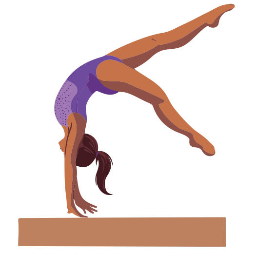 Purple Leotard Gymnast | Print & Cut File