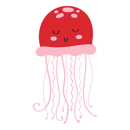 Red Jellyfish | Print & Cut File