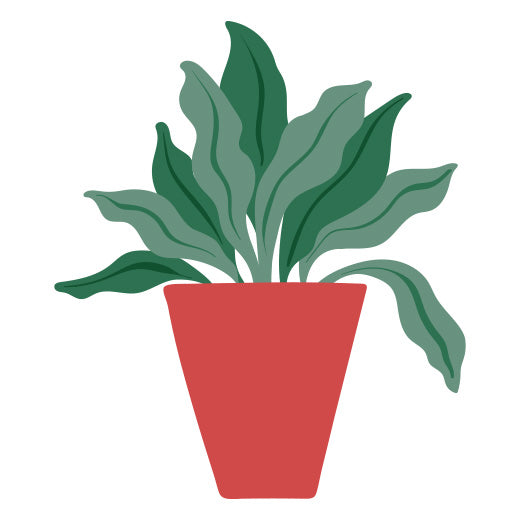 Red Pot Plant | Print & Cut File