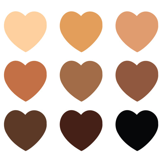 Skin Tone Hearts | Print & Cut File – CraftSmithco