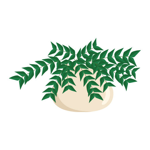 Small Leaf Trailing Plant | Print & Cut File