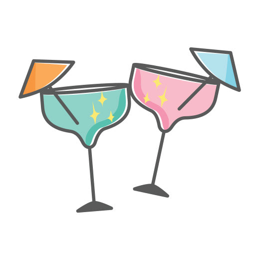 Sparkly Cocktails | Print & Cut File