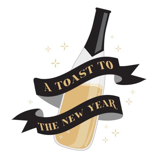 Toast to New Year | Print & Cut File